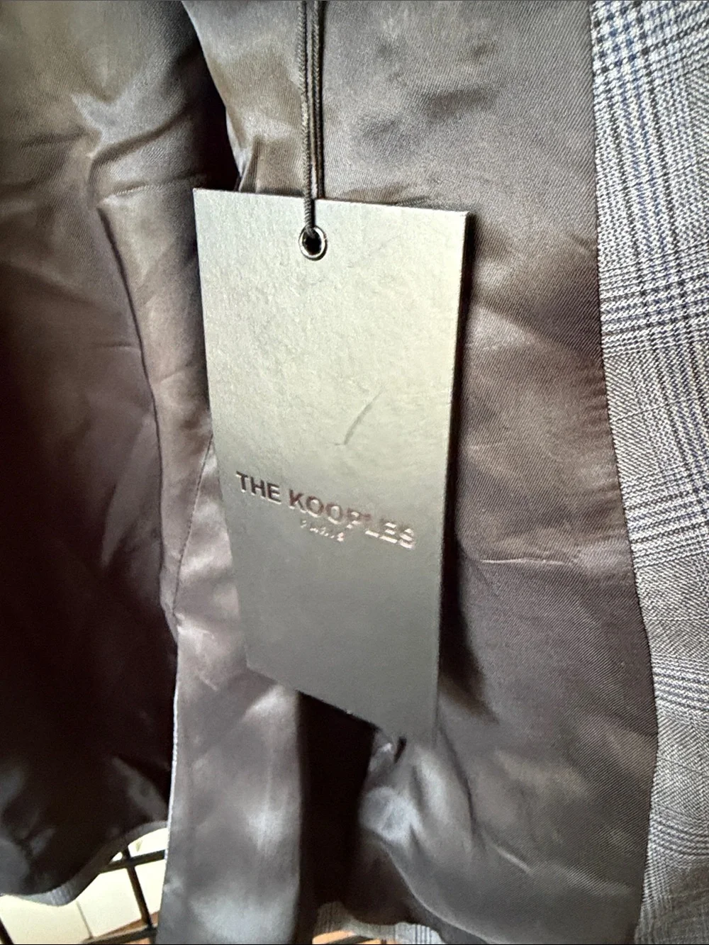 The Kooples Gray Glen Plaid Sport Coat